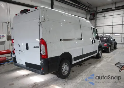 2025 Ram Promaster 3500 Tradesman High Roof 159 Wb W/Pass Seat from USA, damaged, VIN 3C6MRVHG7SE548391